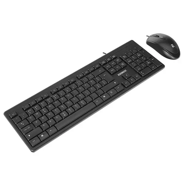 Tastatura+miš US Everest KM-515 YU crna