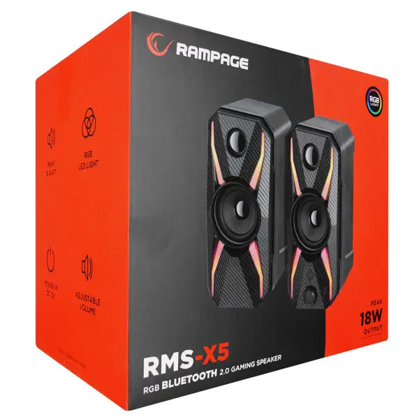 Zvučnici 2.0 Rampage RMS-X5 3Wx2 USB RGB