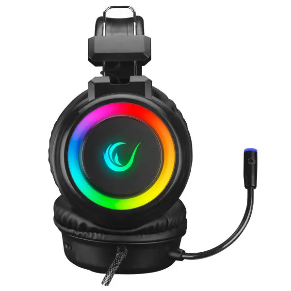 Slušalice sa mikrofonom Rampage SN-R10 ALQUIST USB+ 2x3.5mm RGB crne