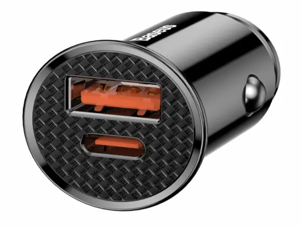 Punjač Za Auto BASEUS Cirkular Plastic A+C30Wcrna' ( 'CCALL-YS01' ) 