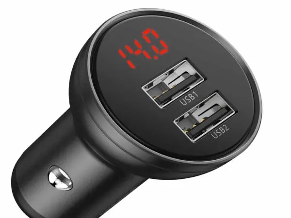Punjač Za Auto BASEUS Digital DisplayDual USB4.8A24Wsiva' ( 'CCBX-0G' ) 