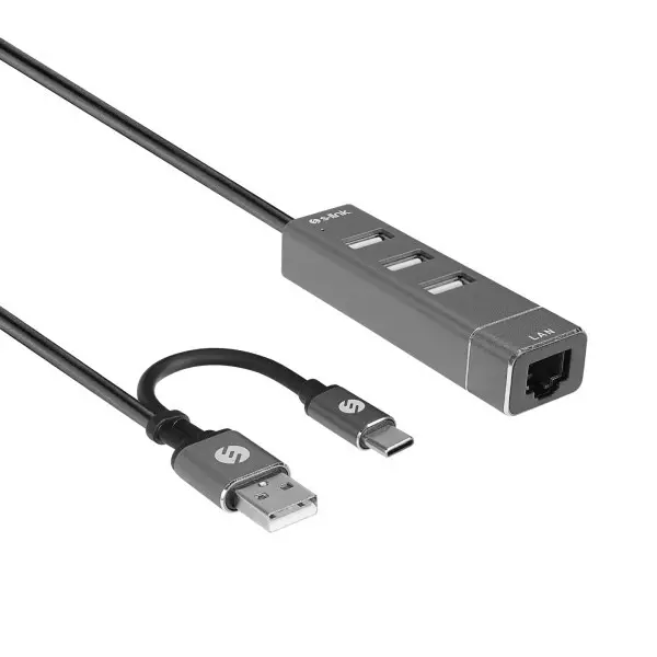 Adapter USB S-link SW-U222 USB 2.0USB-C na LAN 10100Mbps