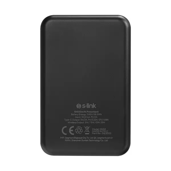 Powerbank S-LINK M100 10000mAh LCDPD20WMagsafecrni