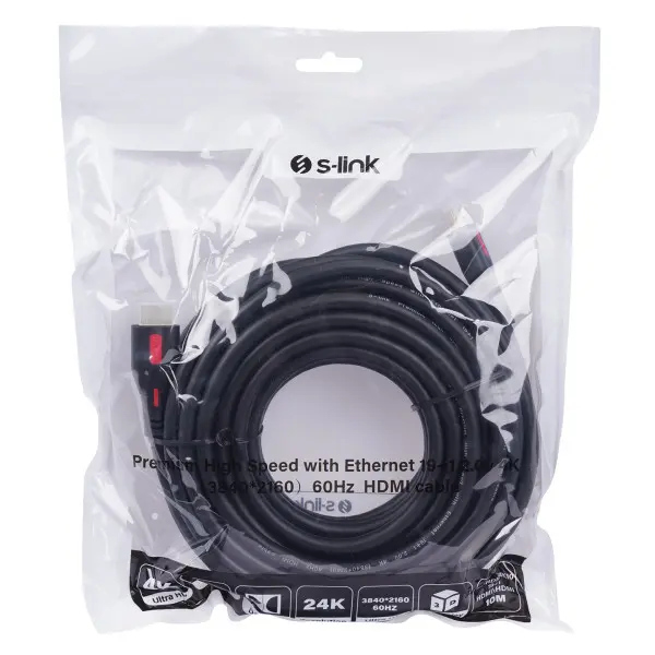 Kabl S-link Sl-HDM4K10 HDMI na HDMI MM v2.0 4K60Hz 10m
