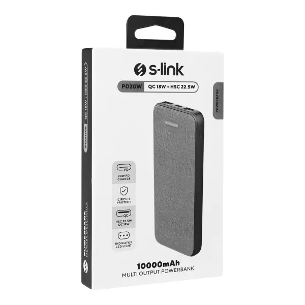 Powerbank S-LINK G108 10000mAh LCDPD20Wbeli