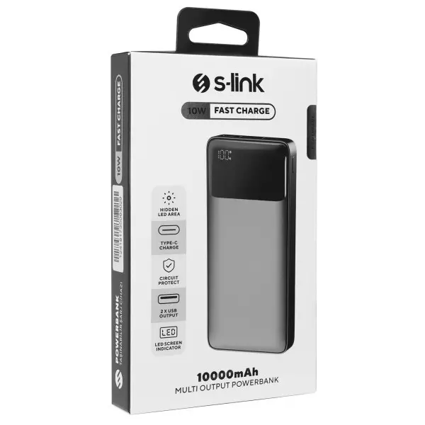 Powerbank S-LINK G107 10000mAh LCD10Wcrni