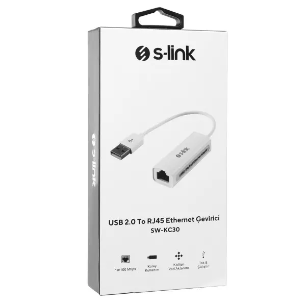 Adapter S-link SW-KC30 USB 2.0 na LAN RJ-45