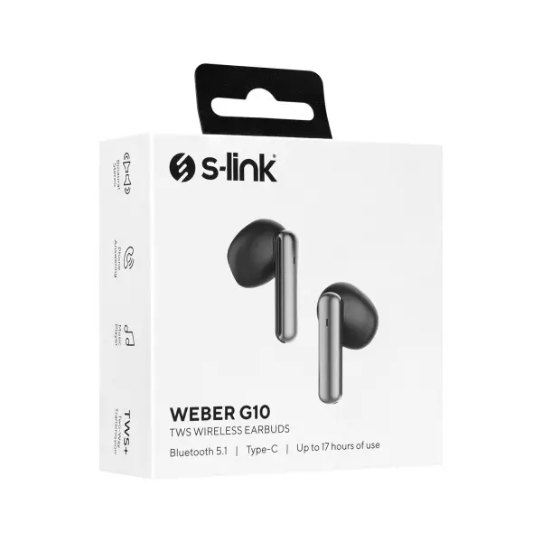 Slušalice sa mikrofonom S-Link Weber G10 TWS Bluetooth 5.1 crne