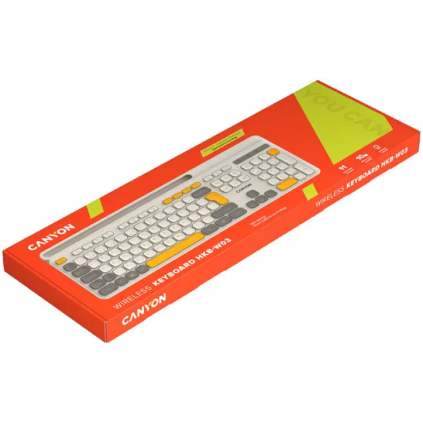 CANYON keyboard HKB-W03 ENAD AAA Wireless Beige ( CNS-HKBW03BG-AD ) 