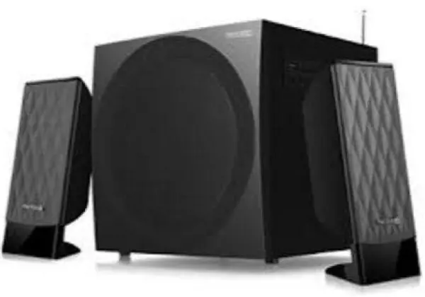 Microlab M-300BT Drveni 2.1  38W RMS(14W,2x12W) SD, USB, FM, BLUETOOTH, black, 3.5mm