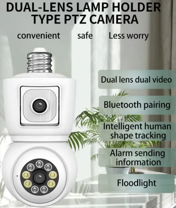 CAM-IP6MP-Q3 GMB kamera 6 mpix microSD iCSee xmeye pro app Two-way voice 2x3,6mm SIJALICNO GRLO E27