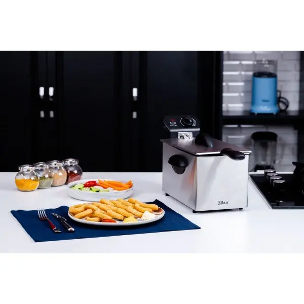 Zilan ZLN1819 Friteza od nerđajuceg čelika,2180W, kapaciteta 3 litra, zaštita od pregreva