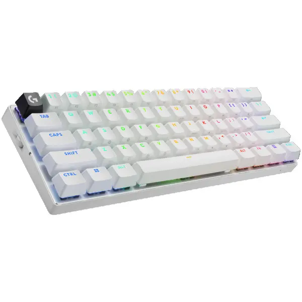 LOGITECH G PRO X 60 LIGHTSPEED Wireless Gaming Keyboard (Tactile) - WHITE - US INTL - 2.4GHZBT - EMEA28-935 - TACTILE SWITCH ( 920-011930 )