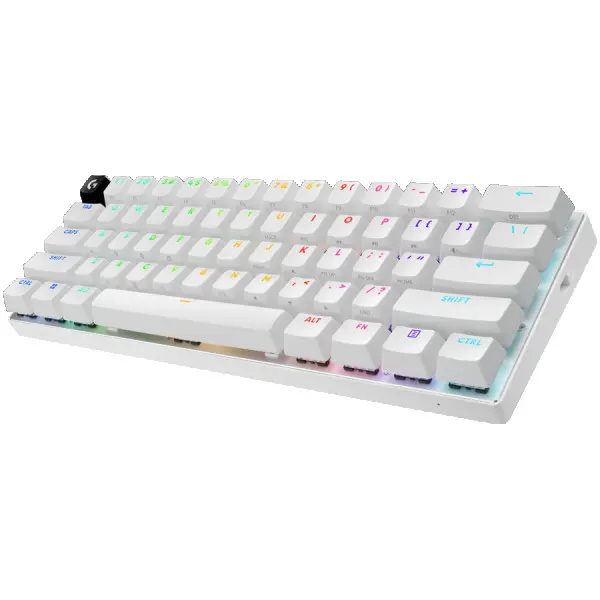 LOGITECH G PRO X 60 LIGHTSPEED Wireless Gaming Keyboard (Tactile) - WHITE - US INTL - 2.4GHZBT - EMEA28-935 - TACTILE SWITCH ( 920-011930 )