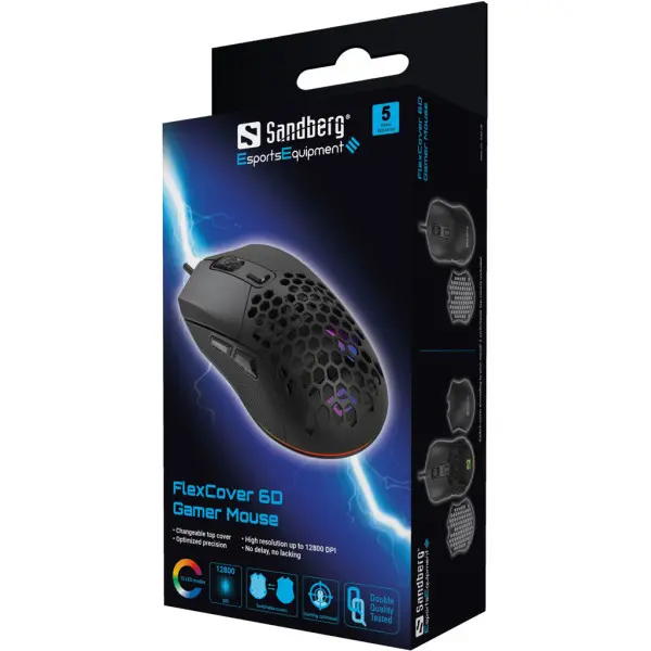 Miš USB Sandberg Flex Cover 6D 640-28