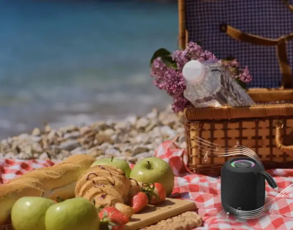 SPK-BT-LED-05-BK Gembird Portable Bluetooth RGB LED TWS speaker, 8W, BT, FM, USB, Handsfree, Black