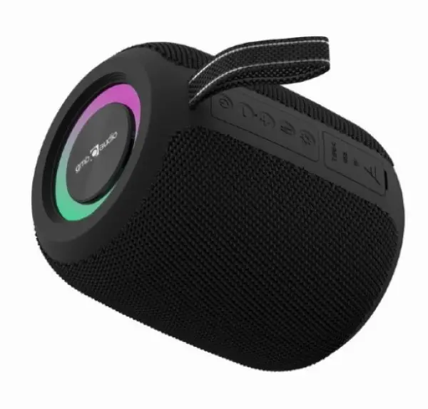 SPK-BT-LED-05-BK Gembird Portable Bluetooth RGB LED TWS speaker, 8W, BT, FM, USB, Handsfree, Black