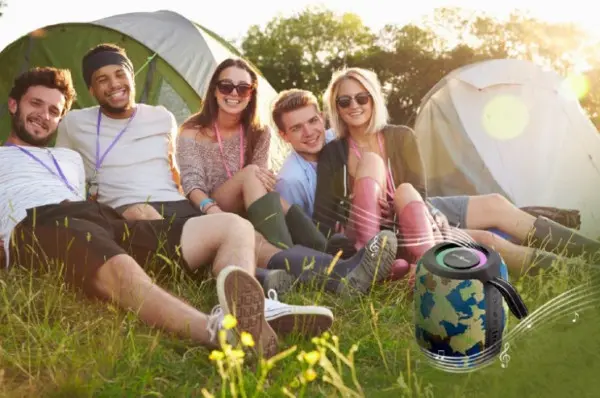 SPK-BT-LED-05-CM Gembird Portable Bluetooth RGB LED TWS speaker, 8W, BT, FM, USB, Handsfree, CAMO