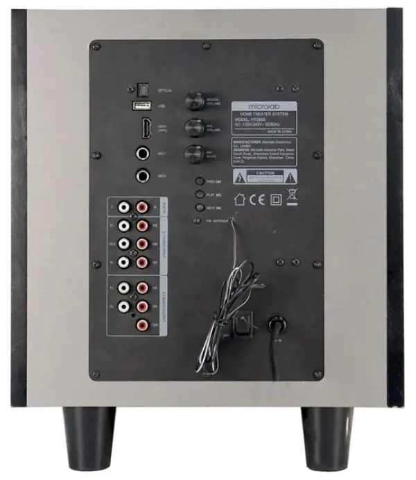 Microlab HTS800 Home Theater System 180W, Bluetooth, LED Screen, Aux, USB, DVD5.1, Optical, HDMI, FM