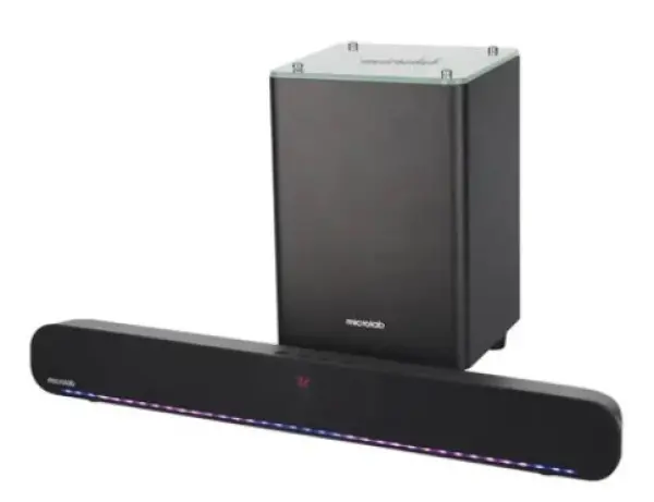 Microlab ROCKBAR500 Soundbar + Subwoofer LED 60W, Bluetooth, Aux, Optical