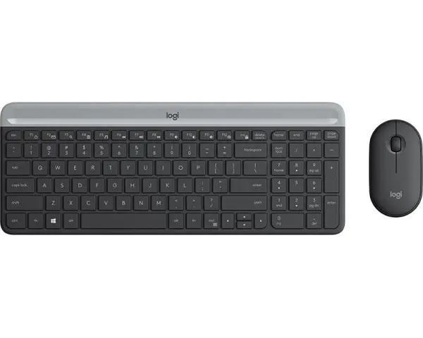LOGITECH_ MK470 Wireless Desktop US Graphite tastatura + miš 