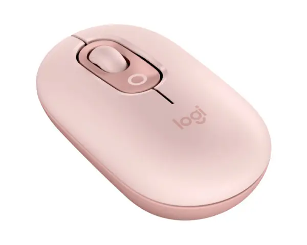 LOGITECH Pop Mouse with Emoji, Rose miš 
