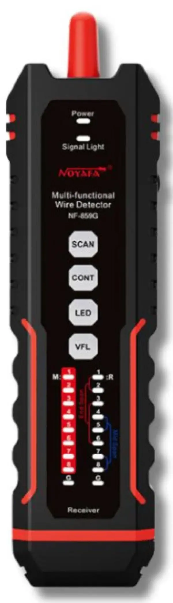 NOYAFA NF-859GT Tester za više kablova za Ethernet i vlakna sa jedinstvenim prijemnikom, VFL, PoE