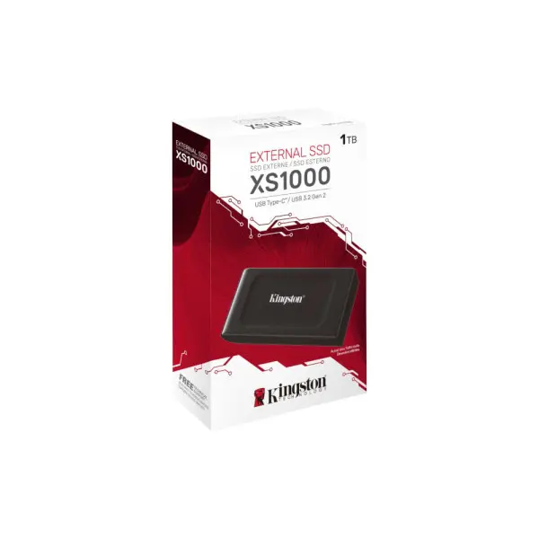 Portable SSD 1TB, XS1000, USB 3.2 Gen.2x2 (20Gbps), Read up to 1,050MB/s, Write up to 1,000 MB/s, Black ( SXS1000/1000G ) 