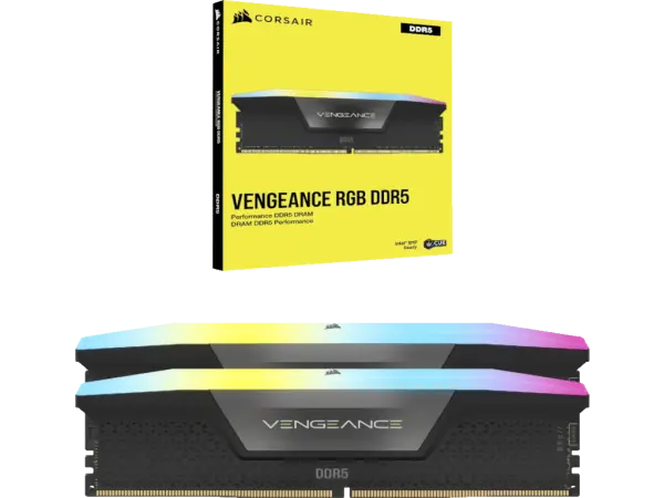 Memorija CORSAIR VENGEANCE 64GB(2x32GB)DDR56400MHzCL321.40VRGBXMP' ( 'CMH64GX5M2B6400C32' ) 
