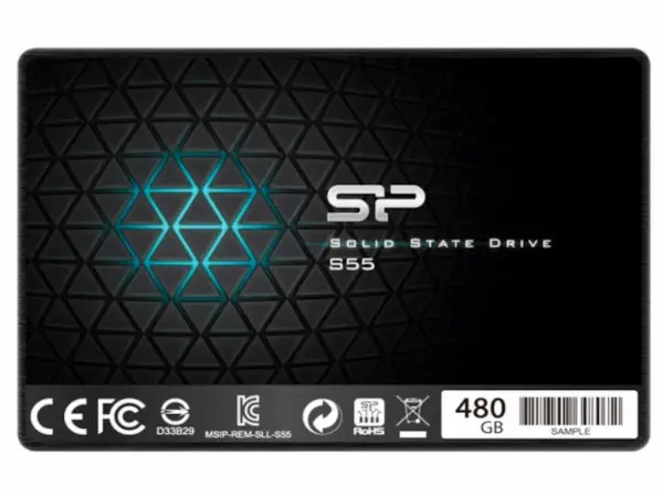 SSD SILICON POWER Slim S55 480GB2.5''SATA 3crna' ( 'SP480GBSS3S55S25' ) 