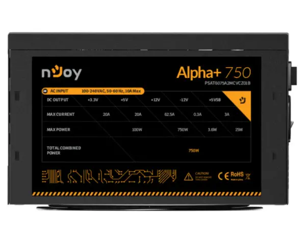 NJOY Alpha+ 750 750W napajanje (PSAT6075A2MCVCZ01B) 