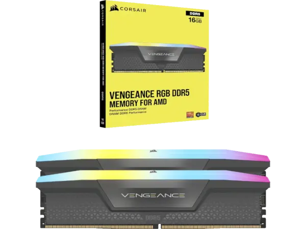 Memorija CORSAIR VENGEANCE 32GB(2x16GB)DDR56400MHzCL321.40VRGBEXPO & XMP' ( 'CMH32GX5M2B6400Z32' ) 