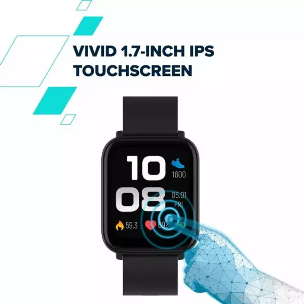 CANYON Easy SW-54, Smartwatch,1.7'' IPS Full Touch 240X280,IP68 waterproof, PIXART PAR2860QN, 32K 512K64M,Multisport mode,heart rate,200mAh 