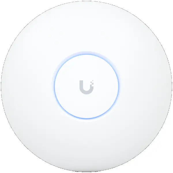 Ubiquiti U7-Pro-Max Ceiling-mounted WiFi 7 AP with 8 spatial streams, 6 GHz support, and a dedicated spectral scanning engine for interfere