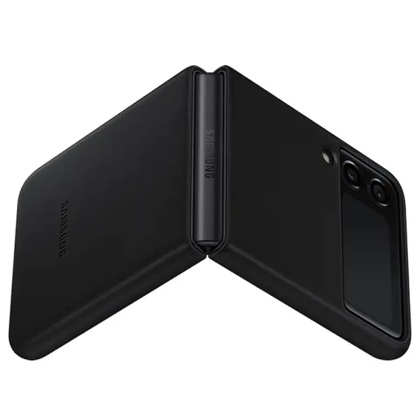 SAMSUNG kožna futrola Z FLIP 3 CRNA EF-VF711-LBE