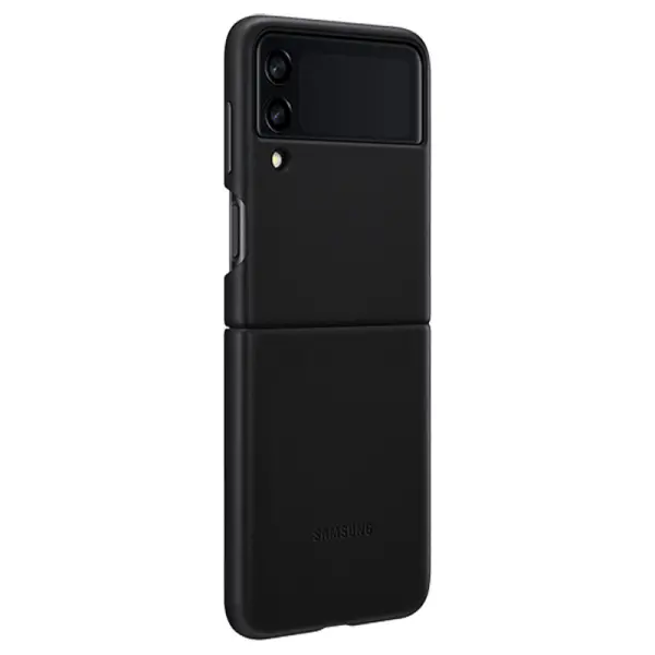 SAMSUNG kožna futrola Z FLIP 3 CRNA EF-VF711-LBE