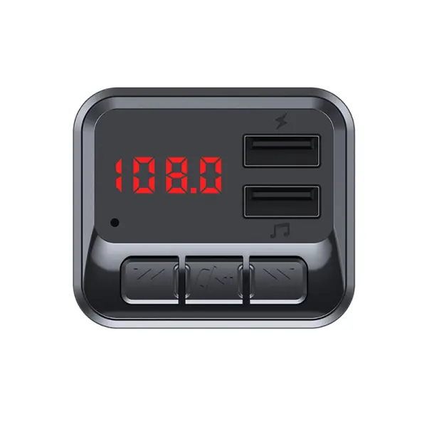 FM transmiter C6 USB Bluetooth 5.0 12-24V handsfree crni