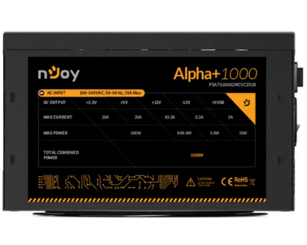 NJOY Alpha+ 1000 1000W napajanje (PSAT6100A2MCVCZ01B) 