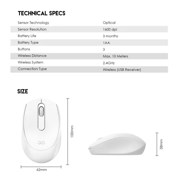 Mis Wireless Fantech W603 GO crni