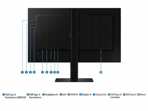 Monitor SAMSUNG LS24D600UAUXEN 24''IPS2560x1440100Hz5ms GtGHDMIx2,DP,USB,LANPivot,visinacrna' ( 'LS24D600UAUXEN' ) 