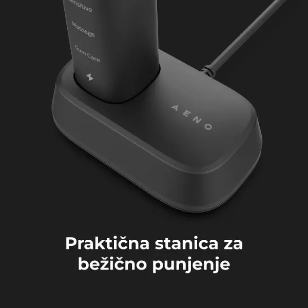 AENO Sonic Electric Toothbrush DB6: Black, 5 modes, wireless charging, 46000rpm, 40 days without charging, IPX7 ( ADB0006 )