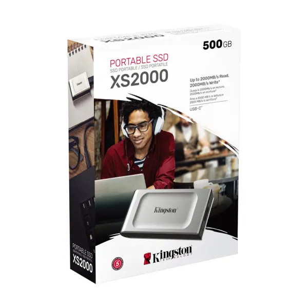 KINGSTON Portable XS2000 500GB eksterni SSD SXS2000500G