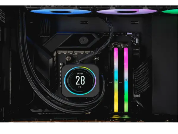Memorija CORSAIR VENGEANCE 32GB(2x16GB)DDR56400MHzCL361.35VRGBEXPO & XMP' ( 'CMH32GX5M2B6400Z36' ) 