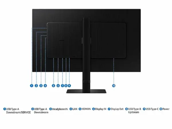 Monitor SAMSUNG LS27D600UAUXEN 27''IPS2560x1440100Hz5msGtGHDMI,DP,USB,LANpivot,visinacrna' ( 'LS27D600UAUXEN' ) 