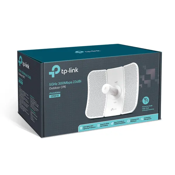 LAN WiFi bridge TP-LINK CPE610 PoE 300MBs23dBi outdoor