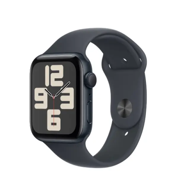 Apple Watch SE (2024) 40mm GPS Midnight Case/Midnight Sport Band S/M, mxe73qv/a