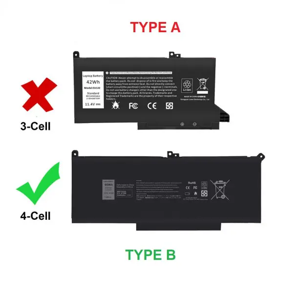 Baterija za Laptop Dell Latitude 5420 5520 type B