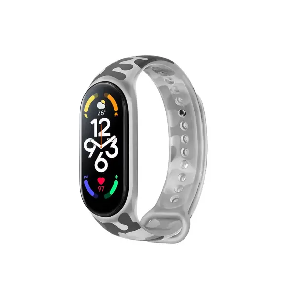 Narukvica za smart watch Xiaomi Mi Band M7 army siva