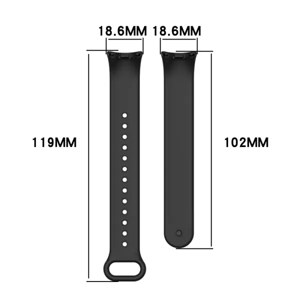 Narukvica za smart watch Xiaomi Mi Band M8/M9 crna