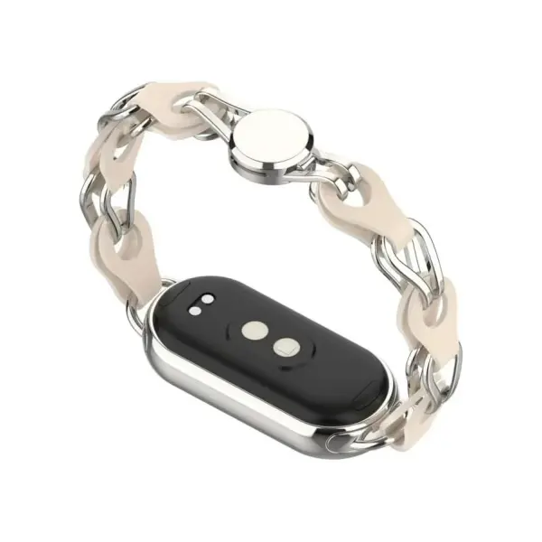 Narukvica za smart watch Xiaomi Mi Band M8/M9 metalna krem